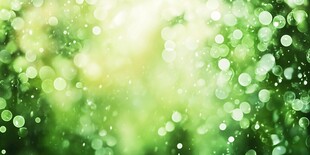 翠绿光斑梦幻背景图