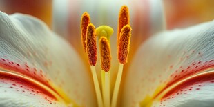 百合花蕊特写