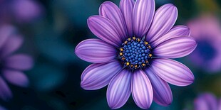 紫色雏菊特写