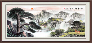 办公室山水画客厅山水画