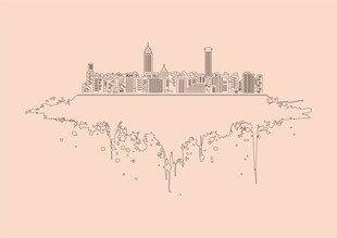 城市线稿