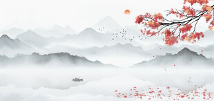 新中式背景墙