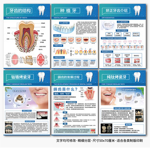 口腔诊所牙科医院牙齿装饰画