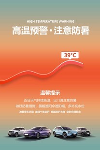 高温预警夏季活动海报