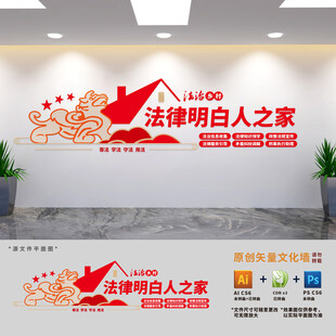法律明白人之家文化墙 