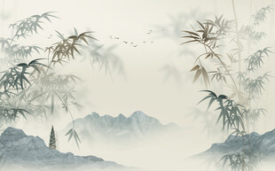 水墨竹子