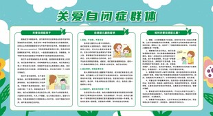世界自闭症日孤独症日展板