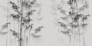 水墨竹林