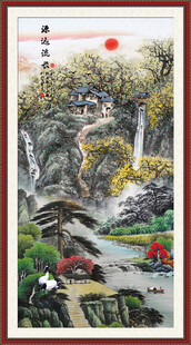 竖幅国画