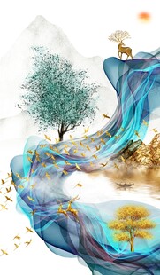 麋鹿发财树