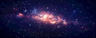 黑色宇宙星空背景墙