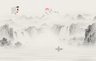 新中式水墨画