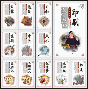 传统文化展板