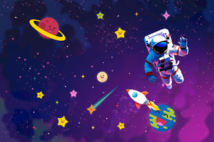 卡通星空
