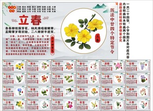 24节气海报展板挂画宣传文化墙