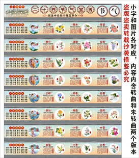 24节气海报展板挂画宣传文化墙