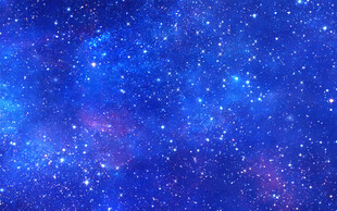 蓝色星空星云背景