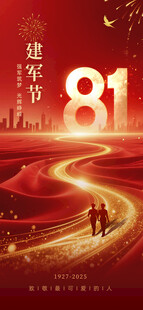 81周年辉煌征程海报