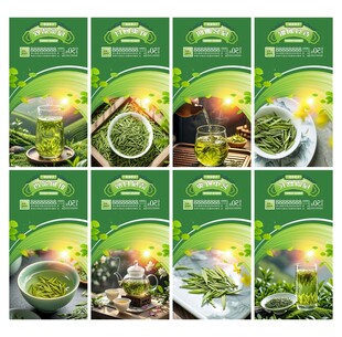 清新绿茶宣传海报组图