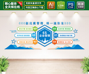 企业6S管理文化墙