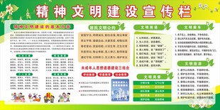 精神文明建设宣传栏展示