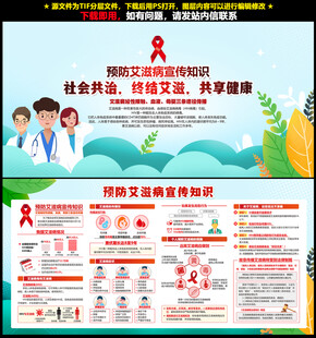 艾滋病科普知识展板
