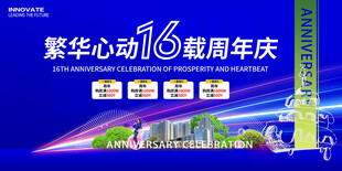 房地产周年庆典展板