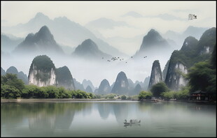 山水画山水