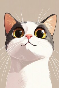 可爱萌猫大头特写