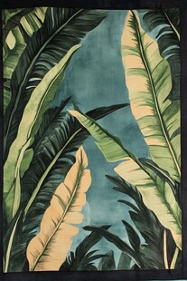 热带植物叶片图案装饰画