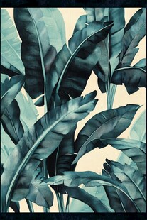 热带芭蕉叶图案装饰画