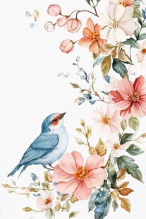 花鸟绘景 清新自然之美