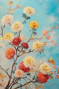 绚丽秋菊图