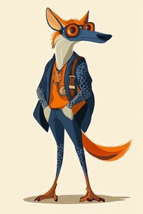 时尚狐狸先生的个性穿搭