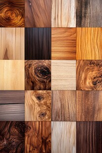 多样木材纹理拼贴展示