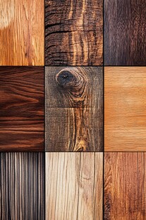 多样木纹材质拼接展示