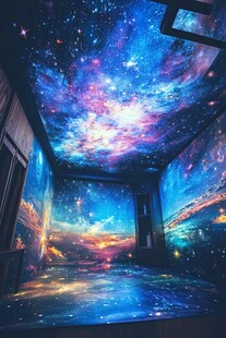 梦幻星空主题室内空间