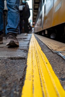 乘客于站台等候列车时刻