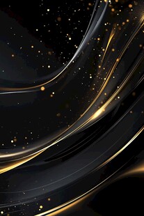 黑金流线梦幻背景图