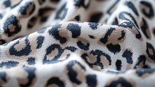 豹纹布料纹理特写