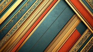 复古华丽装饰线条纹理图