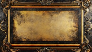 复古华丽金色装饰画框