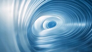 蓝色漩涡抽象艺术背景图