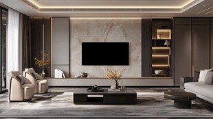 现代简约风客厅家居场景