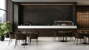 现代简约风咖啡厅室内场景