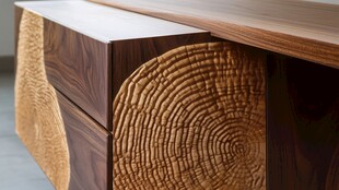 原木风独特纹理木质家具