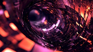 炫彩科技感时空隧道