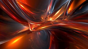 炫彩流动抽象光影图案