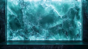 梦幻蓝绿色大理石纹理背景