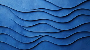 蓝色波浪纹理背景图案